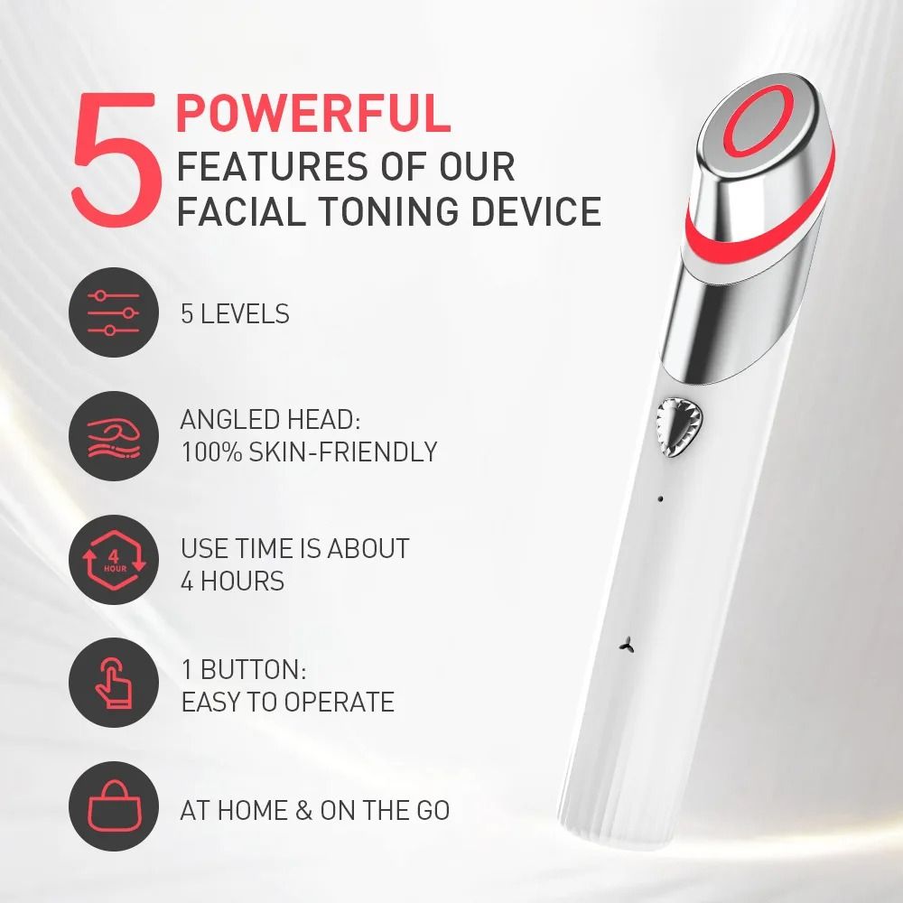 Smart Facial Beauty Device for Skin Care, Lifting, and Rejuvenation