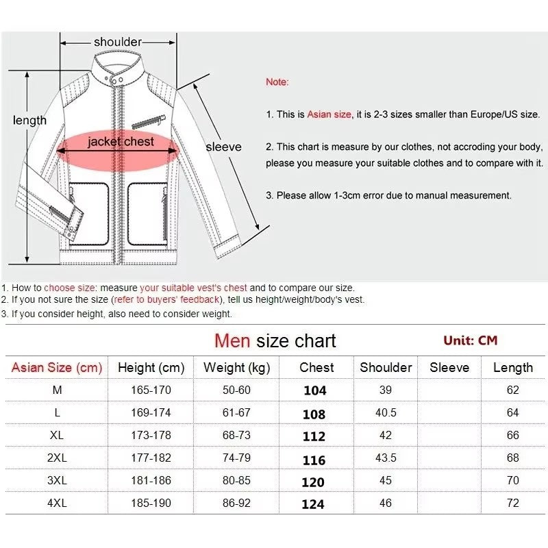 Men's Winter Jacket Vest, Windproof Sleeveless Coat, Warm Thicken Down Cotton Waistcoat Gilet for Mens