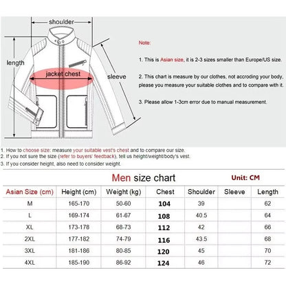 Men's Winter Jacket Vest, Windproof Sleeveless Coat, Warm Thicken Down Cotton Waistcoat Gilet for Mens