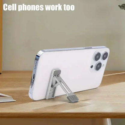 Mini Folding Laptop Stand, Aluminum Alloy Notebook Bracket, 3 Height Adjustment, Portable, Accessories for Macbook Cell