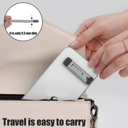 Mini Folding Laptop Stand, Aluminum Alloy Notebook Bracket, 3 Height Adjustment, Portable, Accessories for Macbook Cell