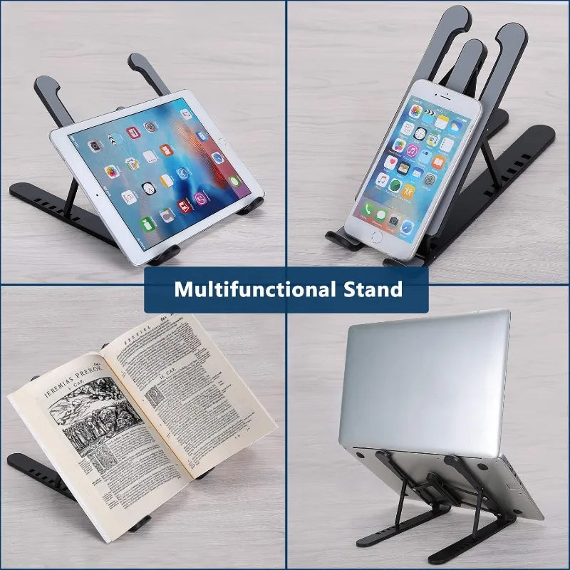 Portable Laptop Stand, Foldable Notebook Base Holder, Ergonomic Adjustable