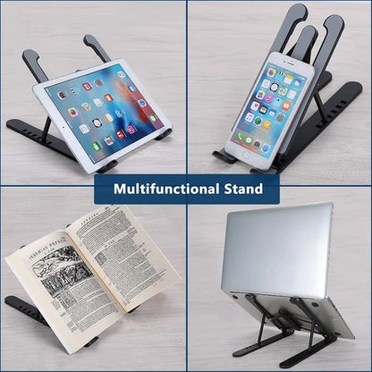 Portable Laptop Stand, Foldable Notebook Base Holder, Ergonomic Adjustable