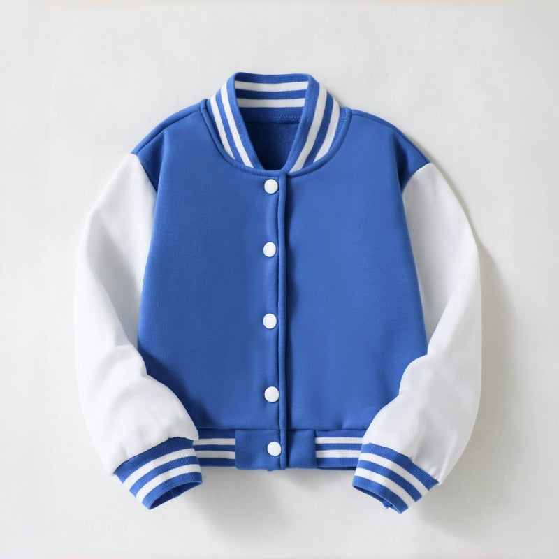 2025 Autumn New Baseball Jersey Coat, Patched Color Casual Jacket, College Style Cardigan Tops for Teen Boys and Girls,