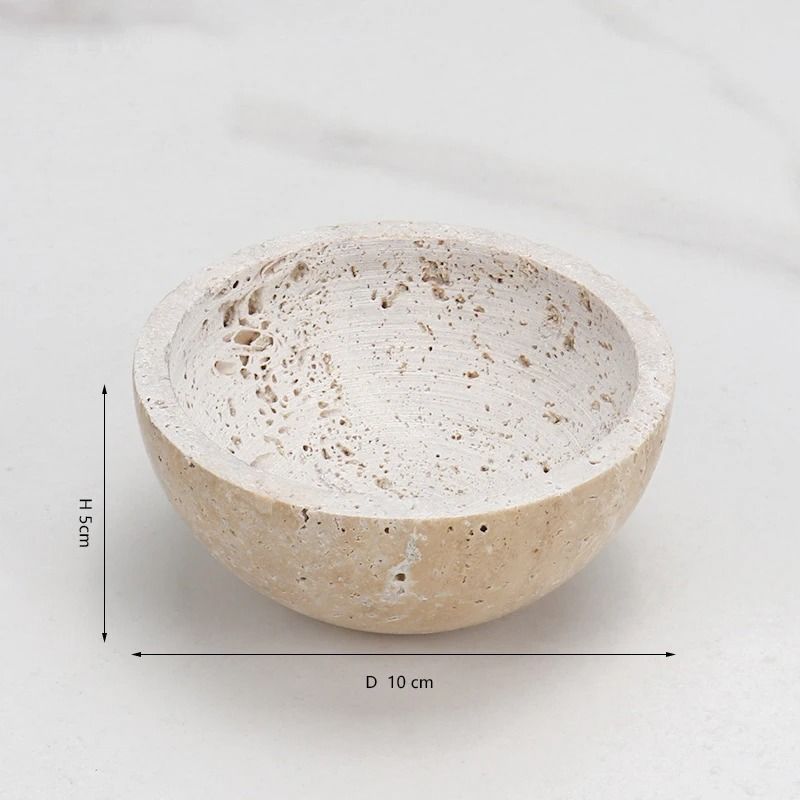 Travertine Sphere Incense Burner for Home and Meditation