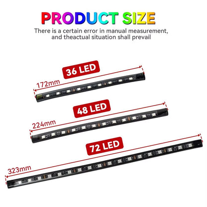 LED Car Interior Ambient Lights – RGB Footwell Lamp Kit with Remote & APP Music Control