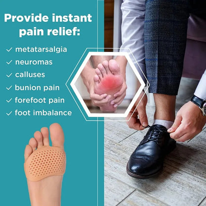 Silicone Metatarsal Pads Toe Separator Pain Relief Orthotics Foot Massage Insoles Forefoot Socks Foot Care Pads