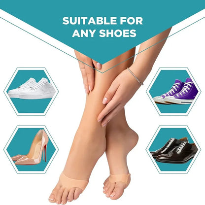 Silicone Metatarsal Pads Toe Separator Pain Relief Orthotics Foot Massage Insoles Forefoot Socks Foot Care Pads