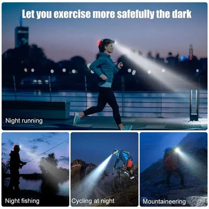 USB Rechargeable LED Headlamp – Powerful Zoomable Waterproof Head Torch for Outdoor Work & Adventure
