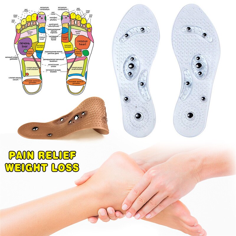 Breathable Silicone Orthopedic Massage Insoles for Men Women, Slimming Cushion Inserts for Running Shoes & Foot Care