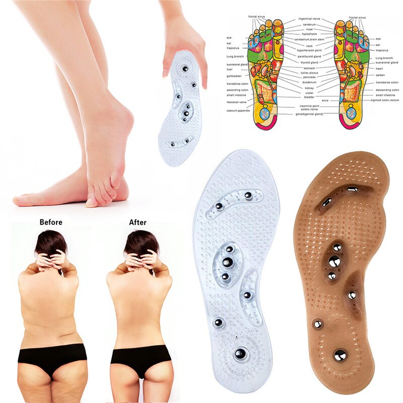 Breathable Silicone Orthopedic Massage Insoles for Men Women, Slimming Cushion Inserts for Running Shoes & Foot Care