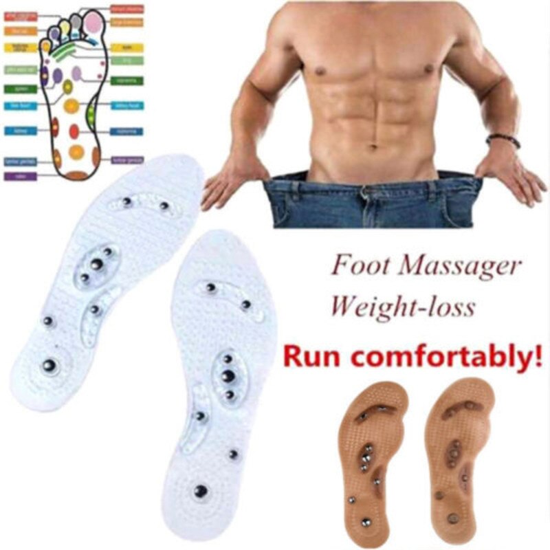 Breathable Silicone Orthopedic Massage Insoles for Men Women, Slimming Cushion Inserts for Running Shoes & Foot Care