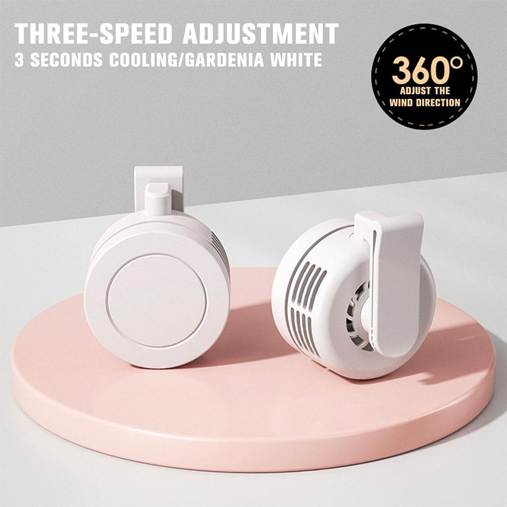 Bladeless Neck Hanging Fan, Portable 3 Speed USB Rechargeable Mini Fan, Hands Free Personal Cooling for Office,Travel