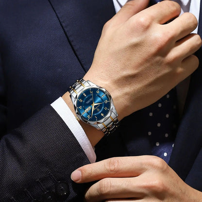 Poedagar Luxury Men Quartz Watch Waterproof Luminous Date Week
