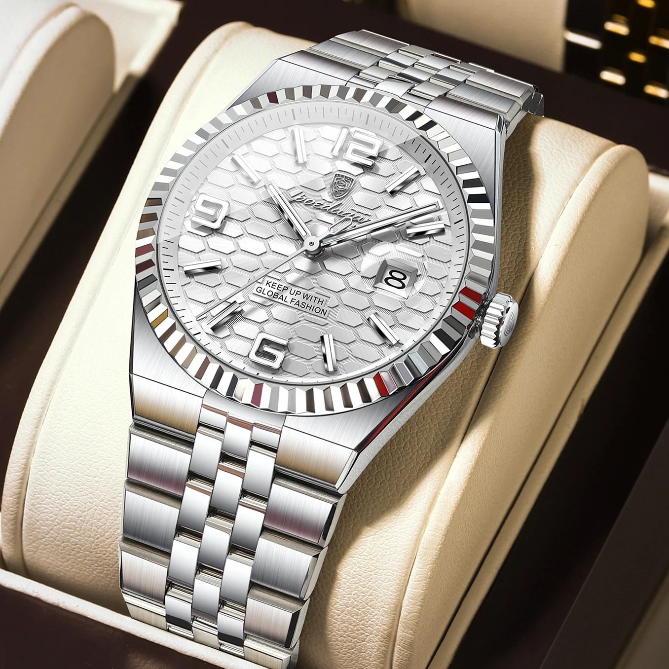 Poedagar High Quality Mens Quartz Watch Waterproof Luminous Date