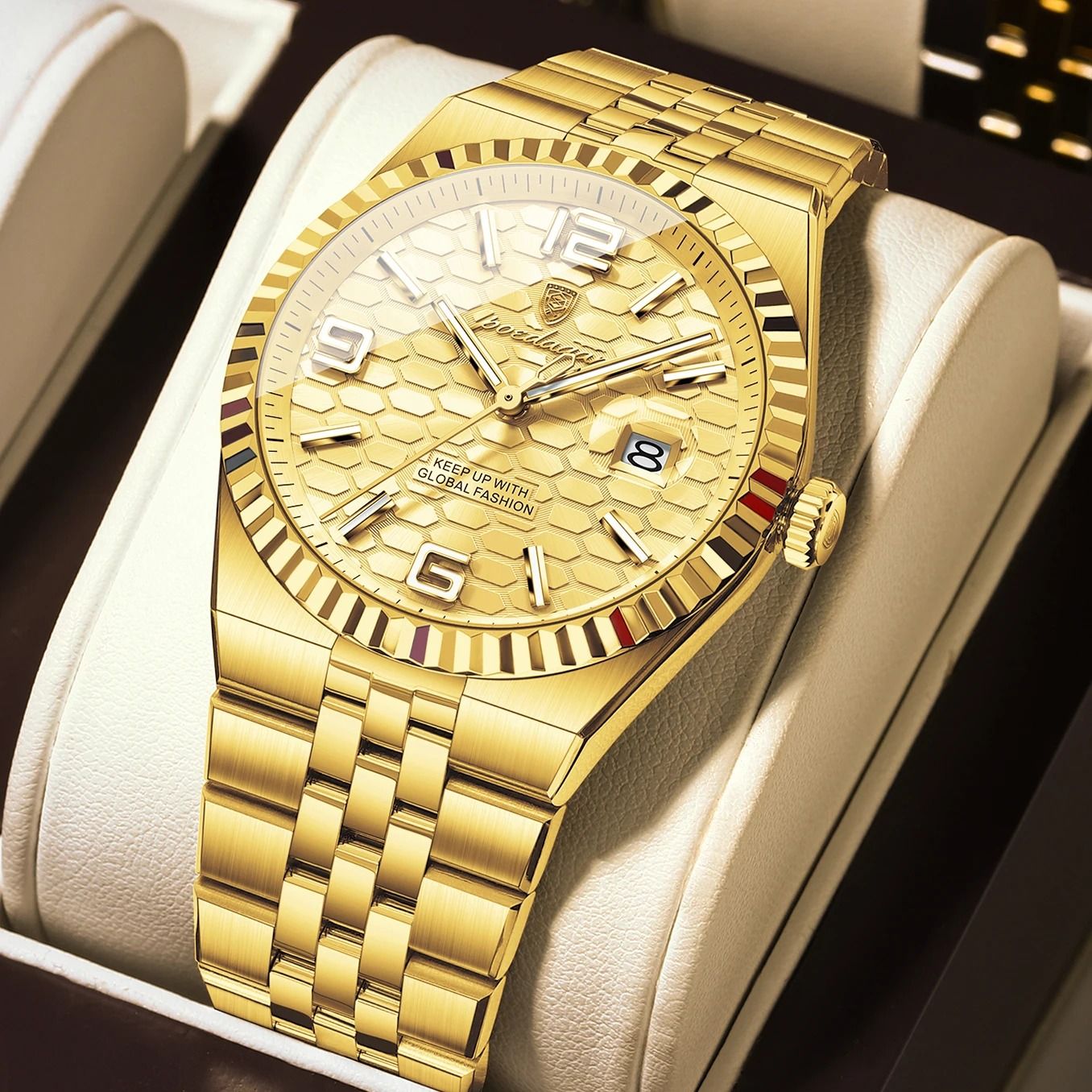 Poedagar High Quality Mens Quartz Watch Waterproof Luminous Date