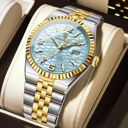 Poedagar High Quality Mens Quartz Watch Waterproof Luminous Date
