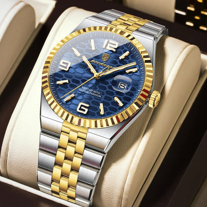 Poedagar High Quality Mens Quartz Watch Waterproof Luminous Date