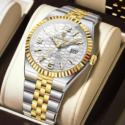 Poedagar High Quality Mens Quartz Watch Waterproof Luminous Date