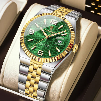 Poedagar High Quality Mens Quartz Watch Waterproof Luminous Date