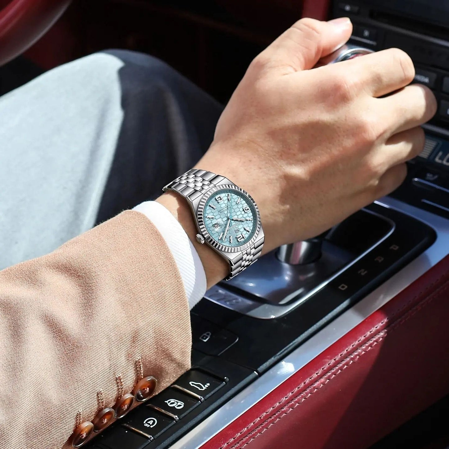 Poedagar High Quality Mens Quartz Watch Waterproof Luminous Date