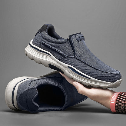 Mens Casual Shoes Canvas Breathable Loafers Comfortable Outdoor Walking Sneakers Classic Loafers for Men
