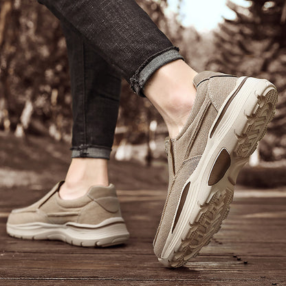 Mens Casual Shoes Canvas Breathable Loafers Comfortable Outdoor Walking Sneakers Classic Loafers for Men