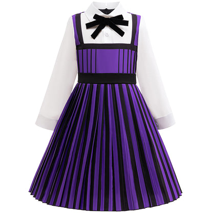 Wednesday and Enid Sinclair Cosplay Costume, 2 Pcs Girl Dress Set, for Halloween Carnival, Birthday Party Performance, K