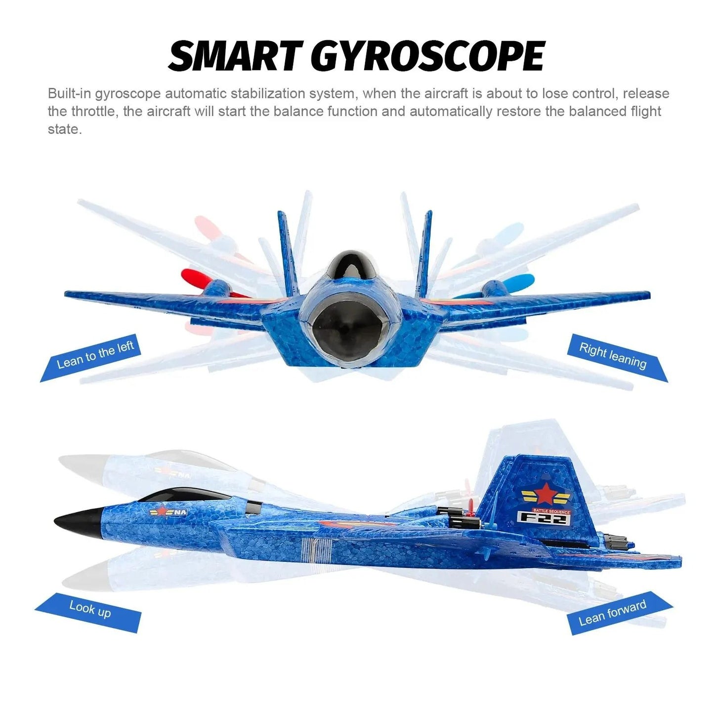 Remote Control Foam Glider with LED Lights