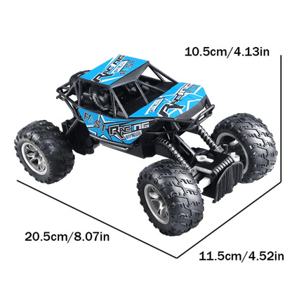 4 Way Remote Control Off Road Car for Kids with Lights and Anti Slip Tires