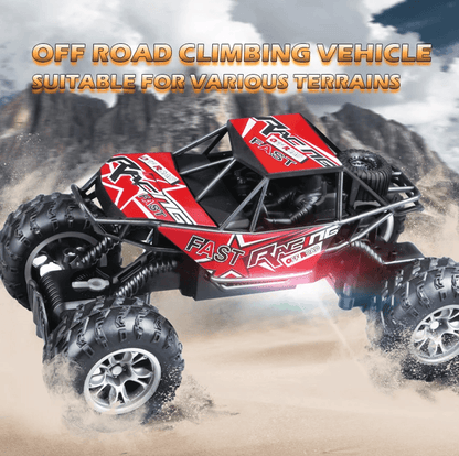 4 Way Remote Control Off Road Car for Kids with Lights and Anti Slip Tires