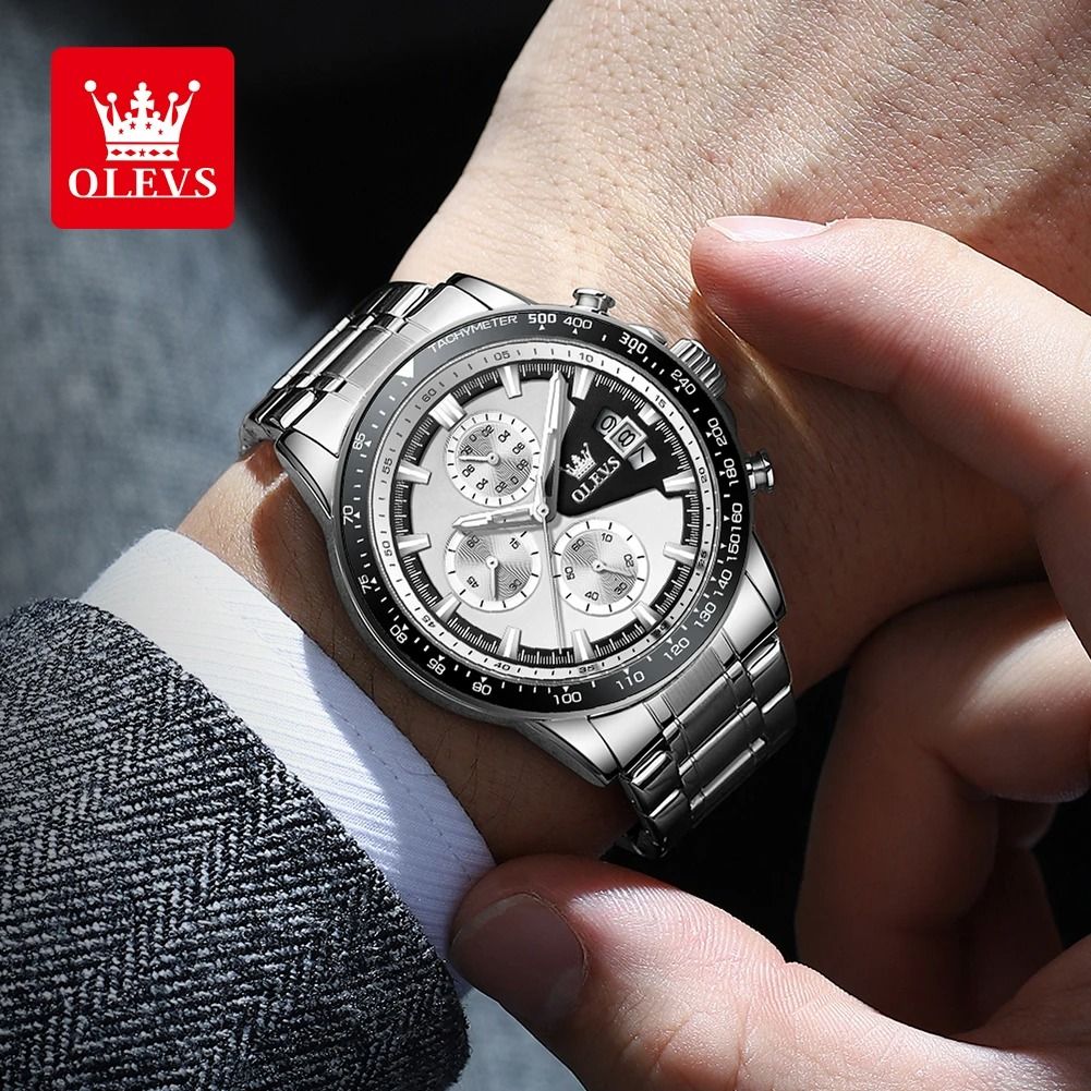 OLEVS TY705 Men Quartz Watch Waterproof Luminous Multifunction