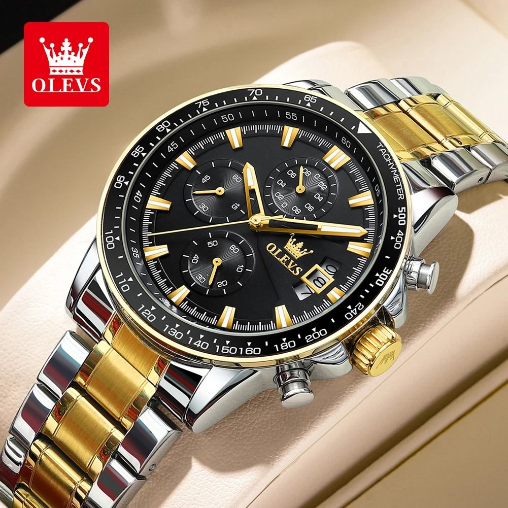 OLEVS TY705 Men Quartz Watch Waterproof Luminous Multifunction