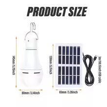 Portable LED Solar Lamp Bulb – Outdoor Waterproof Hanging Light for Camping, Hiking, Fishing & Emergency Use