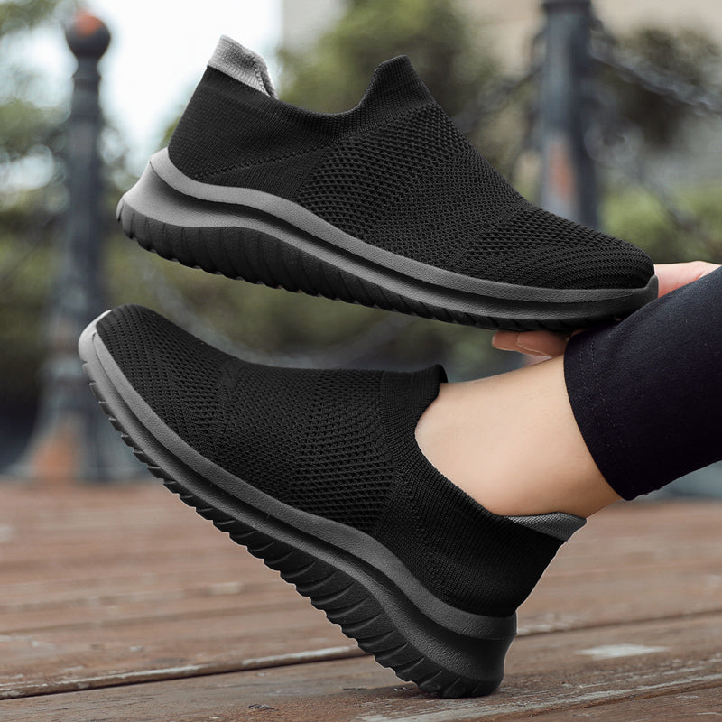 Lightweight Men Running Walking Knit Shoes, Breathable Casual Sneakers, Fashion Athletic Sport Gym Shoes for Daily Wear