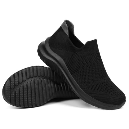 Lightweight Men Running Walking Knit Shoes, Breathable Casual Sneakers, Fashion Athletic Sport Gym Shoes for Daily Wear