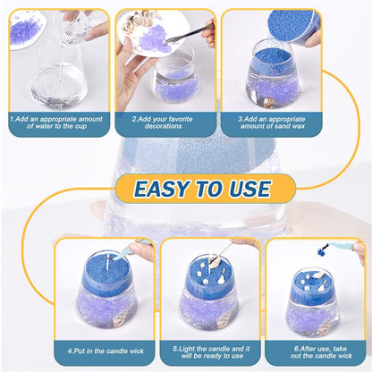 Colorful Granular Pearl Wax, DIY Candle Making Materials, Handmade Sand Painting Wax For Colour Sand Crafts