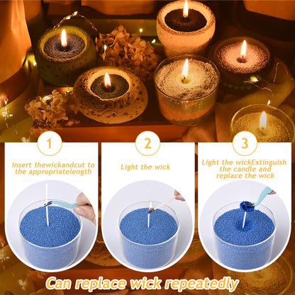 Colorful Granular Pearl Wax, DIY Candle Making Materials, Handmade Sand Painting Wax For Colour Sand Crafts