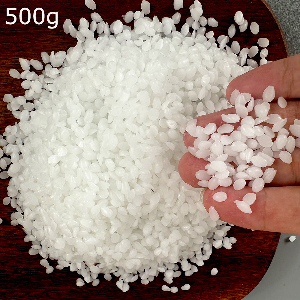 Pure Natural White Beeswax Granules, for DIY Scented Candles, Lip Balms, Lotions, and Craft Supplies Material