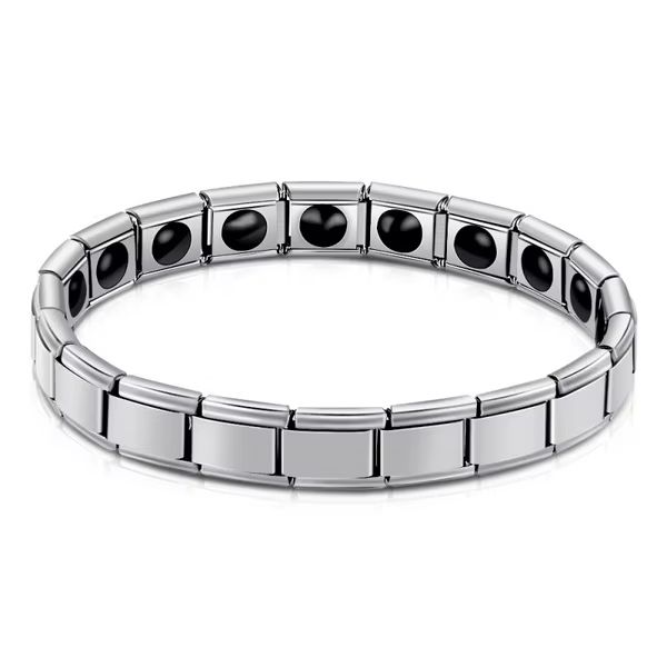 Vintage Copper Magnetic Bracelet for Men Pain Relief Therapy Link Chain with Double Row Magnets