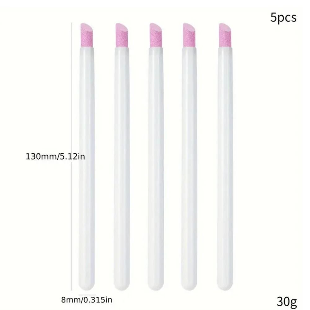 Ultra Thin Pink Nail Art Liner Brushes Set (5 pcs)
