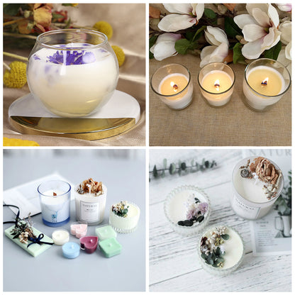 Natural Soy Wax Granules, 1KG Candle Making Supplies, Scented Raw Material, 100% No Additives for DIY