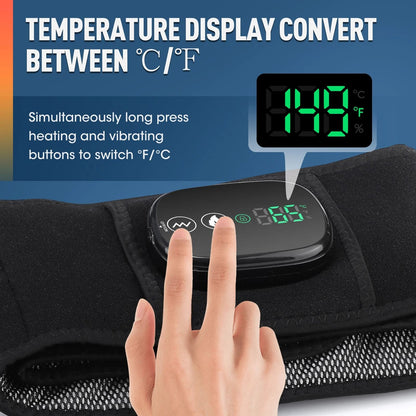 Cordless Heated Massage Pad Red Light Waist Belt