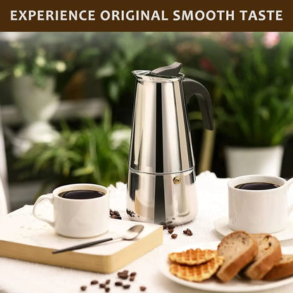 4 6 9 Cup Moka Pot Stovetop Espresso Coffee Maker