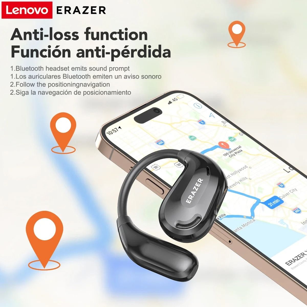 ERAZER XT66PRO Bluetooth Earphones Wireless Translator