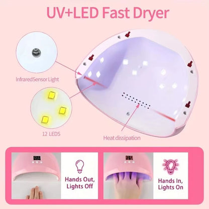 Professional USB Electric Nail Drill & Nail Lamp Starter Kit