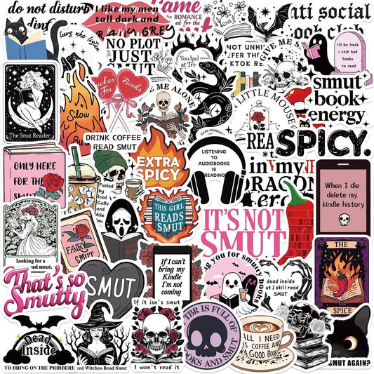 Bookish Reading Sticker Decals Mix Pack