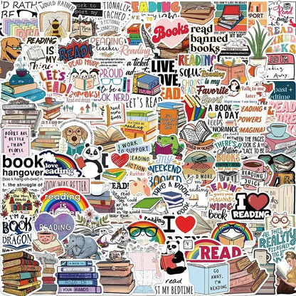 Bookish Reading Sticker Decals Mix Pack