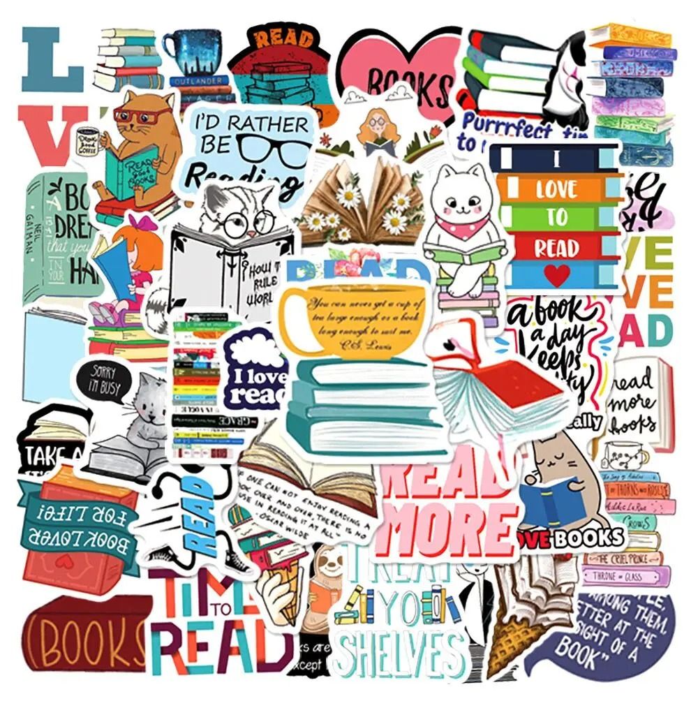 Bookish Reading Sticker Decals Mix Pack
