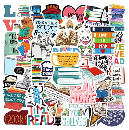 Bookish Reading Sticker Decals Mix Pack